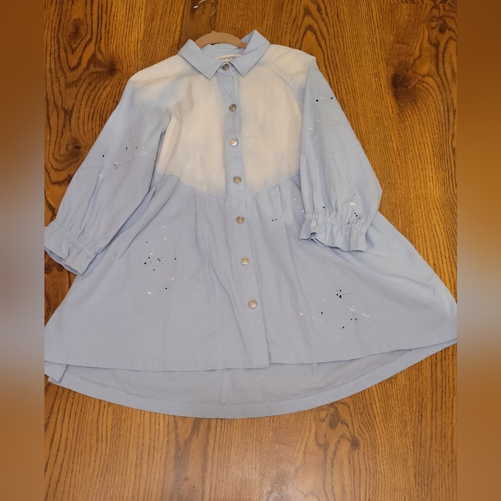 Davi&Dani western splattered paint dress